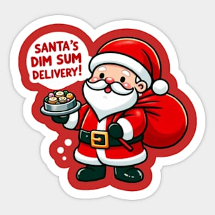 Christmas dim sum santa Sticker